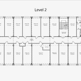 План второго этажа офисов в Skladovka.md
